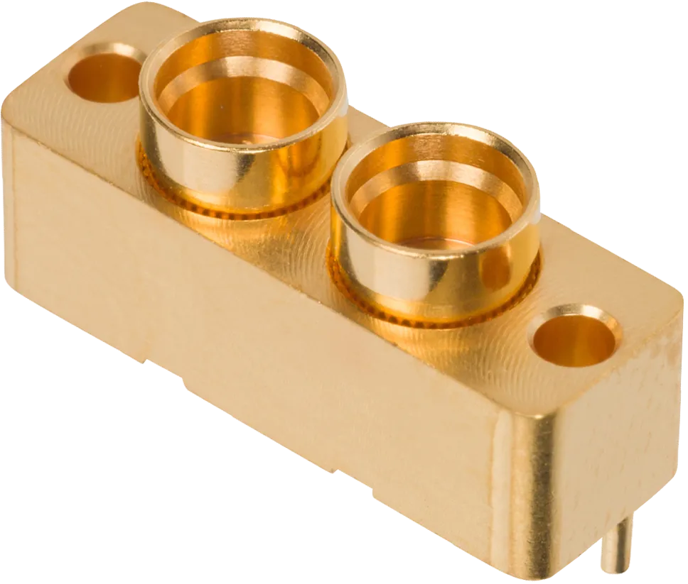 SMP Male PCB Surface Mount Connector, 2-Port, FD